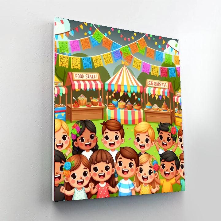 Fabulous Fiesta Celebration Painting Number Kit