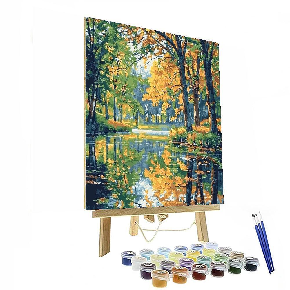 Claude Monet Inspired Reflections In Nature  Paint By Numbers