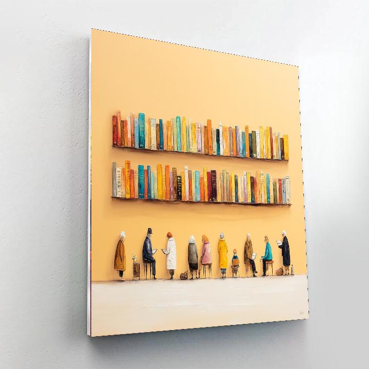 Sanctuary Of Books Numbered Painting Kits