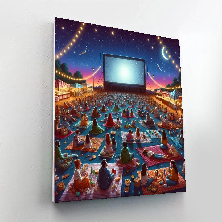 Oudoor Film Festival Number Painting