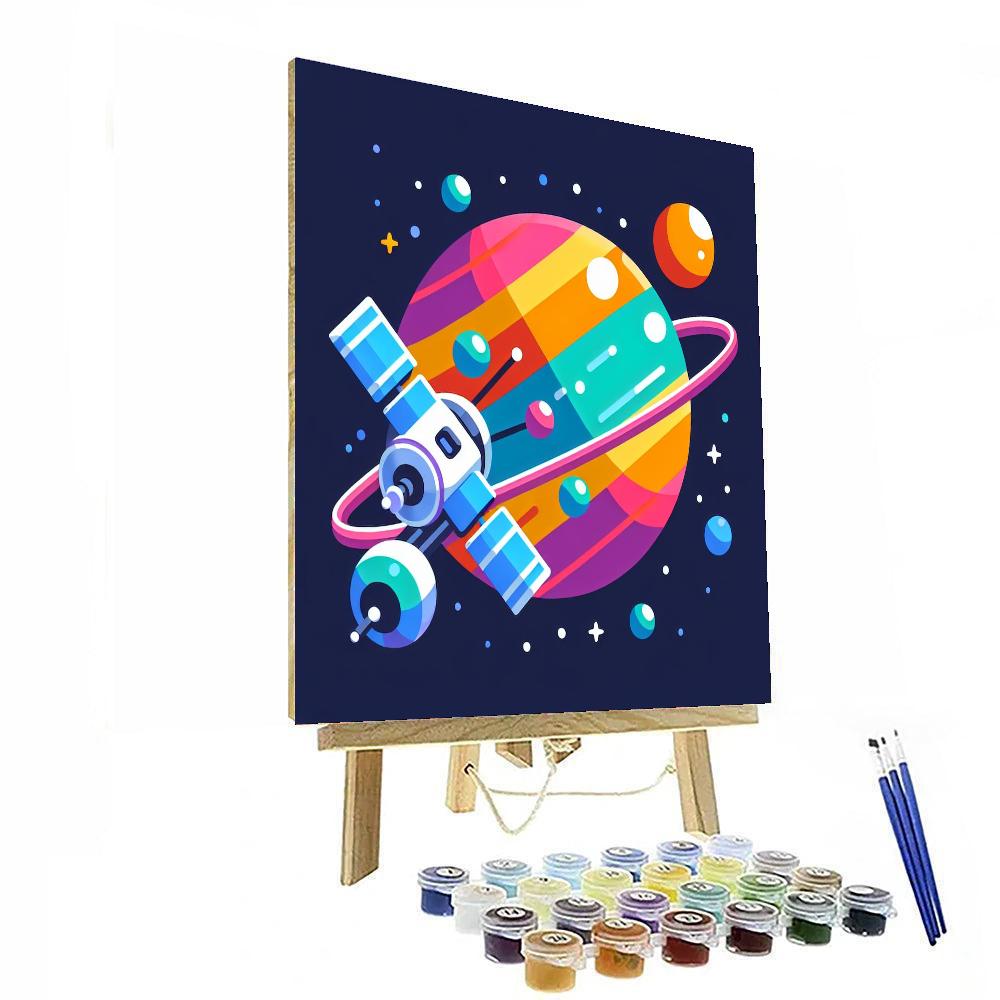 Space Station Explorer Painting Number Kit