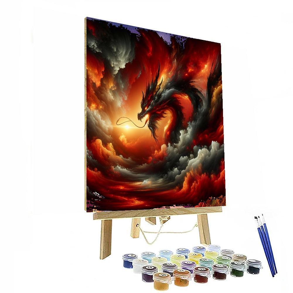 Mystical Dragon Realms Number Painting