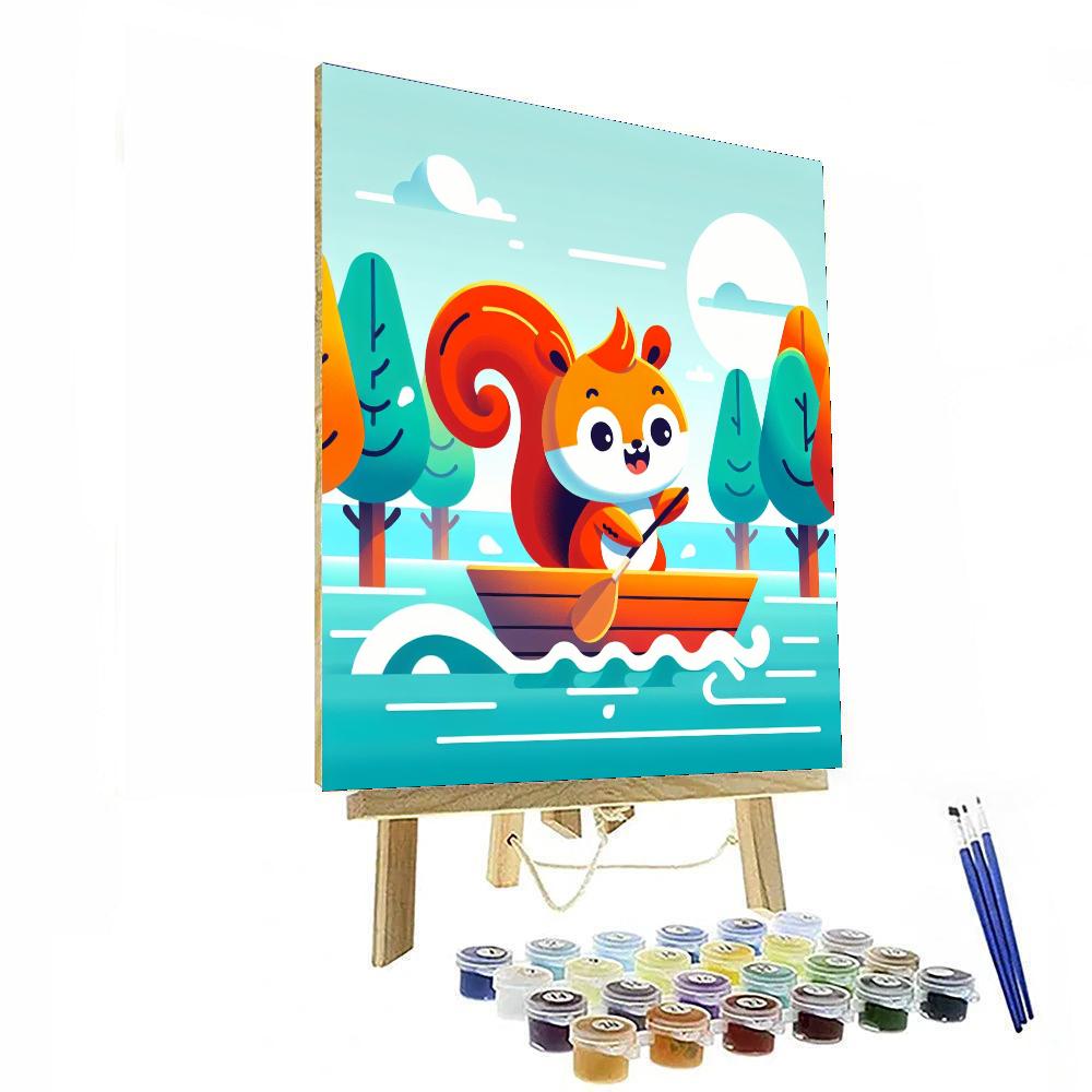 Sailing Squirrel Numbered Painting Kits