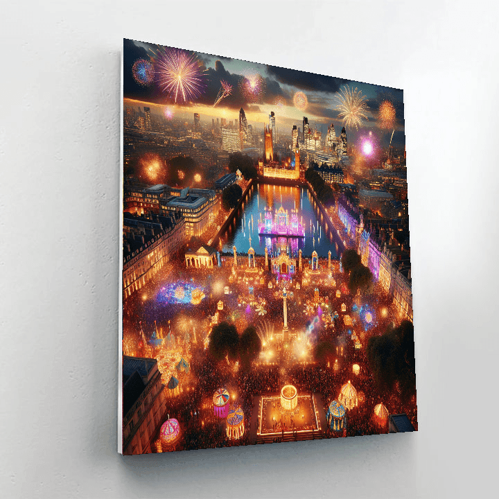 Diwali Festival - London Paint By Numbers Art