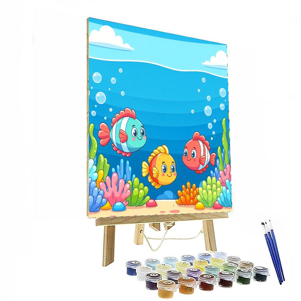 Giggle Fish Painting Number Kit
