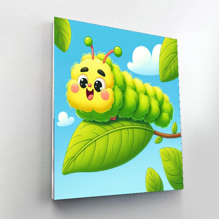 Fuzzy Caterpillar Number Painting