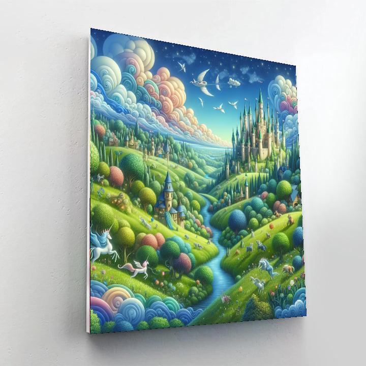 Luminous Fairy Tale Landscape Paint By Numbers Kits