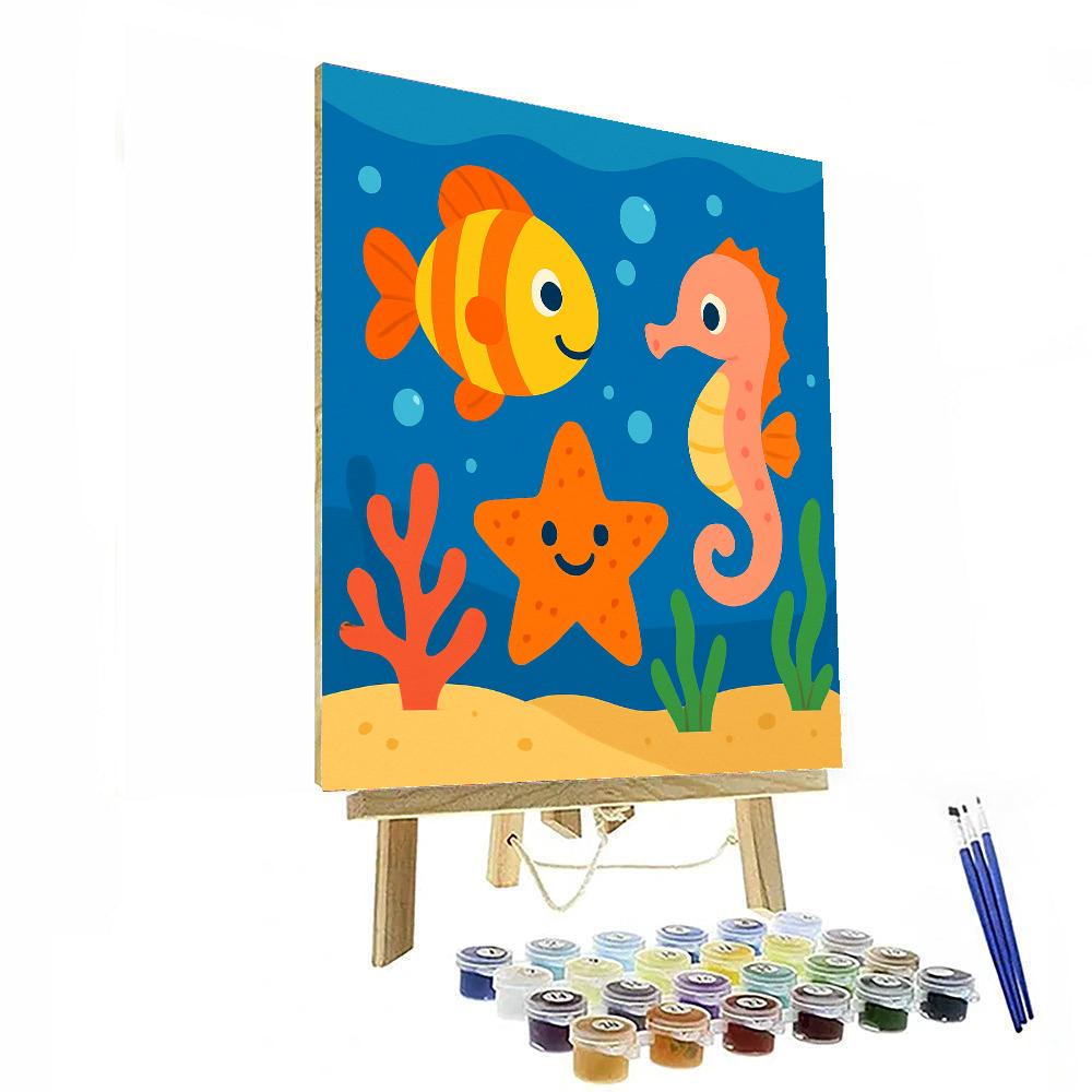 Underwater Ocean Wonders Painting By Numbers Kit