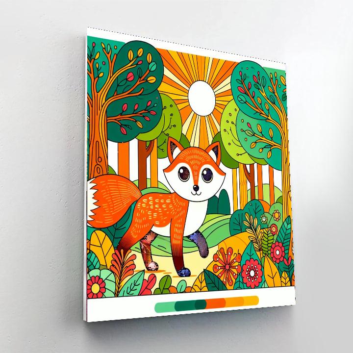 Wandering Fox Paint By Numbers Art
