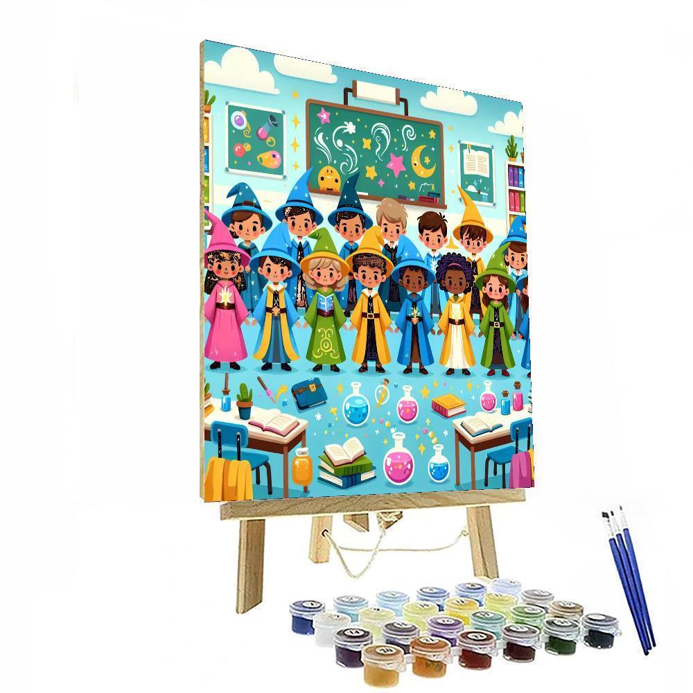 Magic School Of Spells Number Painting