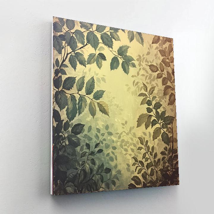 Leonardo Da Vinci Inspired Garden Of Shadows  Paint By Numbers Art