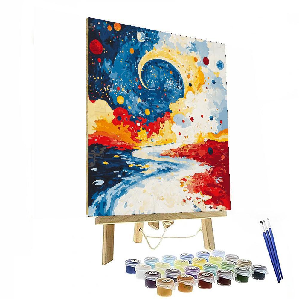 Joan Miró Inspired Cosmic Dreamland  Paint By Color