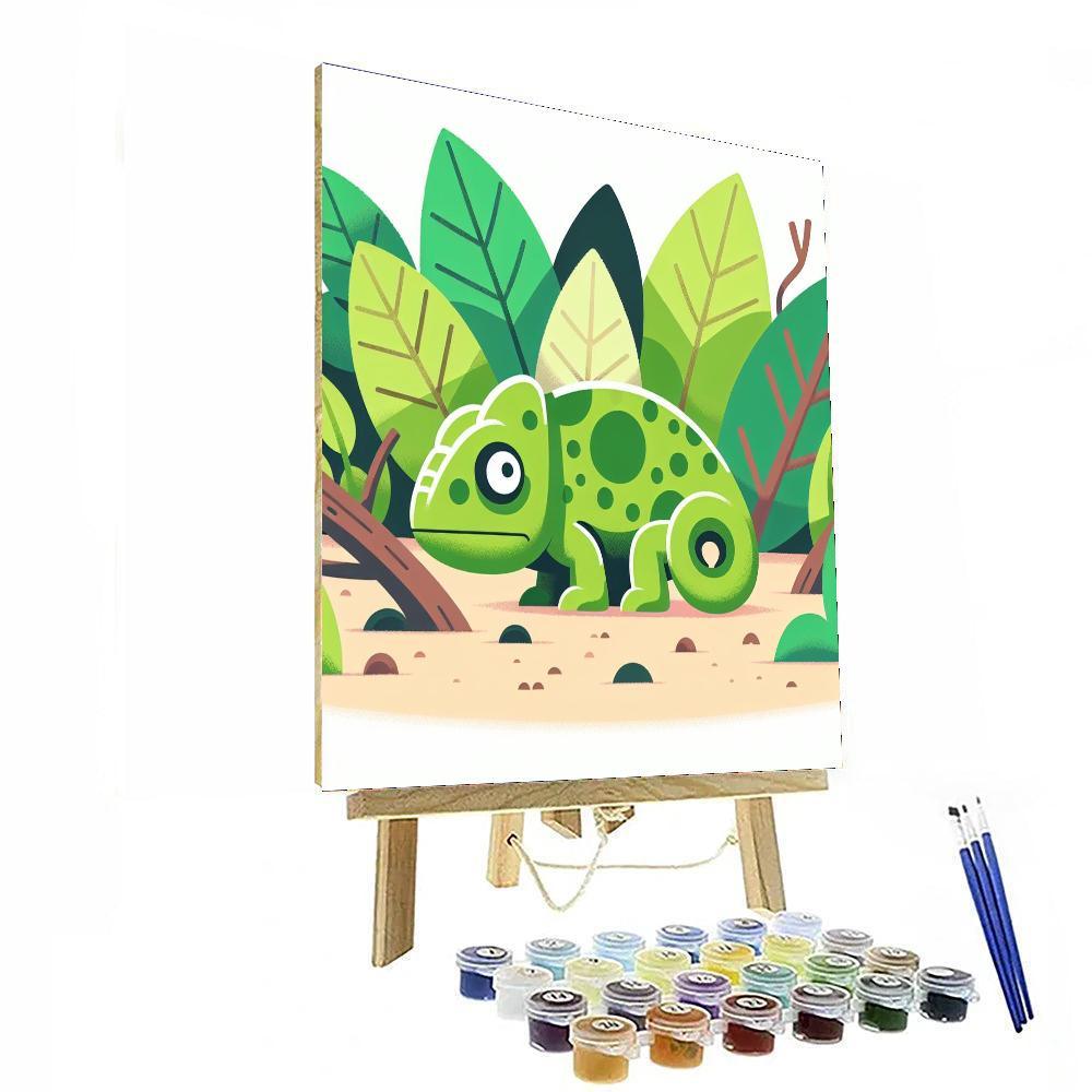 Clever Chameleon Hideaway Paint By Numbers Kits