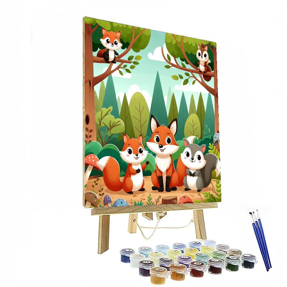 Caring Forest Critters Paint By Numbers Kits