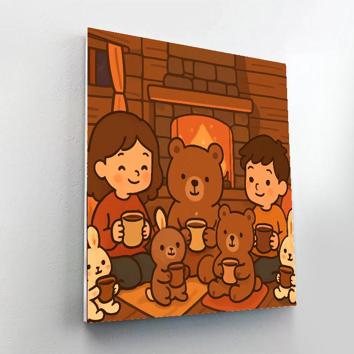 Cuddle Up In A Cozy Cabin Paint By Number