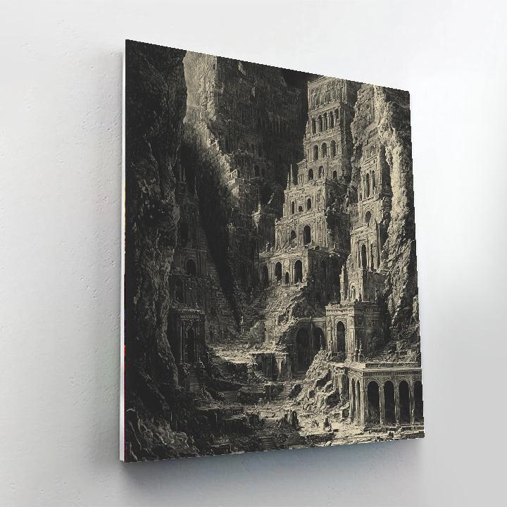 Giovanni Battista Piranesi Inspired Mystical Ruins  Paint By Color