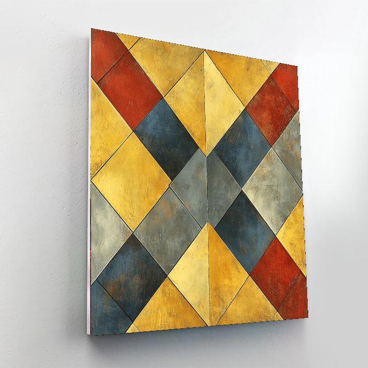 Paul Cézanne Inspired Radiant Geometry  Painting By Numbers Kit