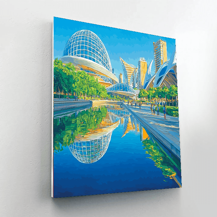 The City Of Arts And Sciences Painting By Numbers Kit