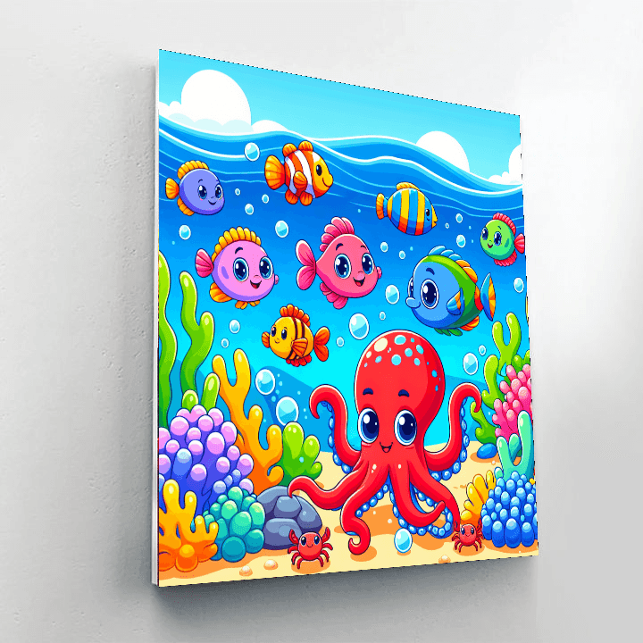 Cheerful Ocean Adventure Numbered Painting Kits