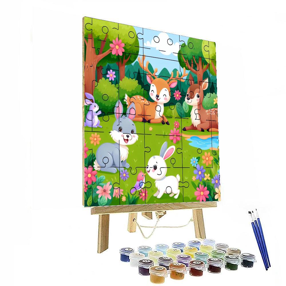 Playful Puzzles Of Nature Numbered Painting Kits