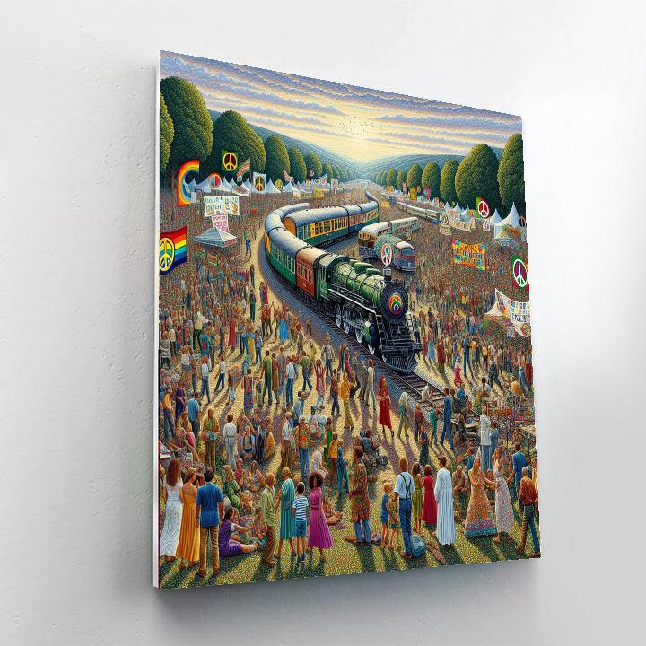 Korea's Dmz Peace Train Festival - South Korea Number Painting