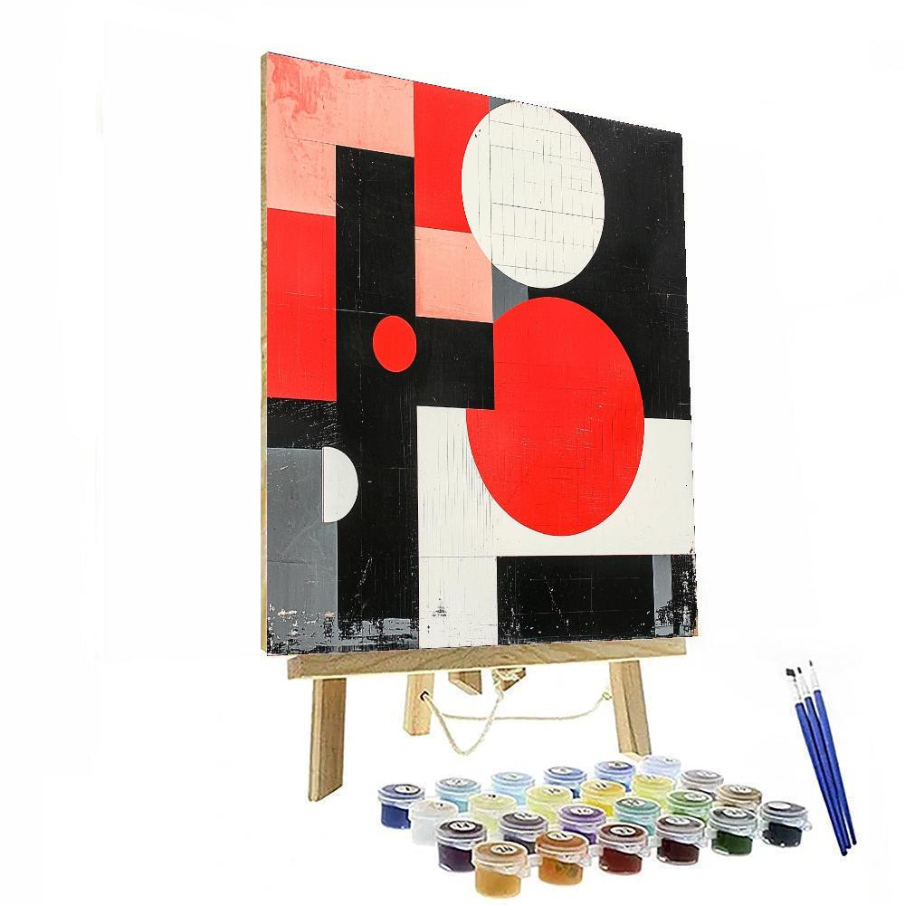 Kazimir Malevich Inspired Visionary Structures  Numbered Painting Kits