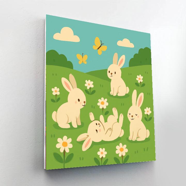 Bunny Meadow Numbered Painting Kits