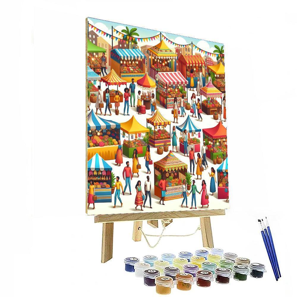 Charming Village Fair Numbered Painting Kits