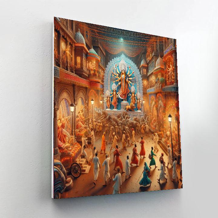Durga Puja Festival - Kolkata, India Paint By Numbers