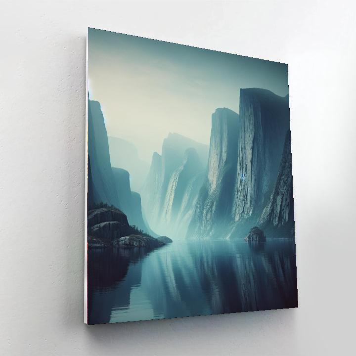Quiet Nordic Fjord DIY Paint By Numbers