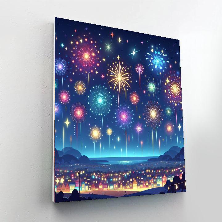 Sparkling Firework Paint By Numbers