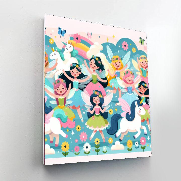 Funky Fairy Parade Number Painting