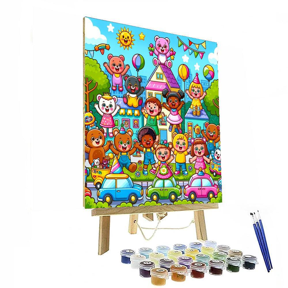 Delightful Toyland Adventure DIY Paint By Numbers