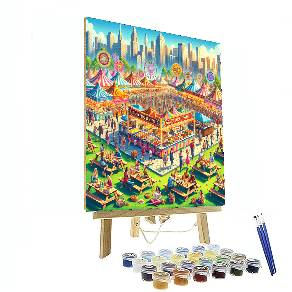 The Great American Foodie Fest - United States Paint By Color