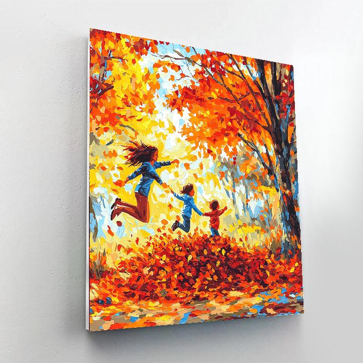Rustling Leaves And Laughter Paint By Number