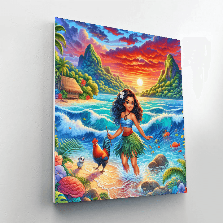 Moana's Voyage DIY Paint By Numbers