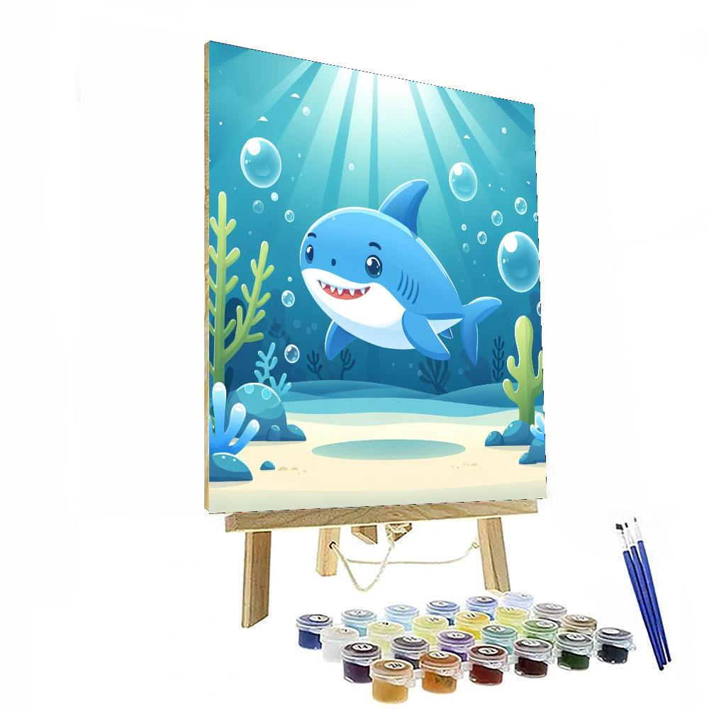 Spunky Shark Numbered Painting Kits