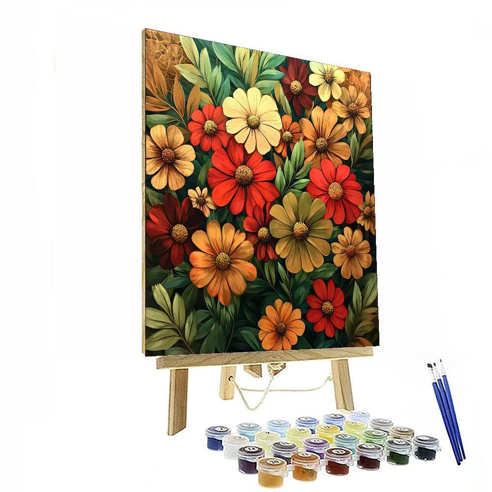 Frida Kahlo Inspired Eternal Blossoming  Paint By Color