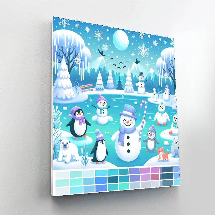 Winter Magic Land Numbered Painting Kits