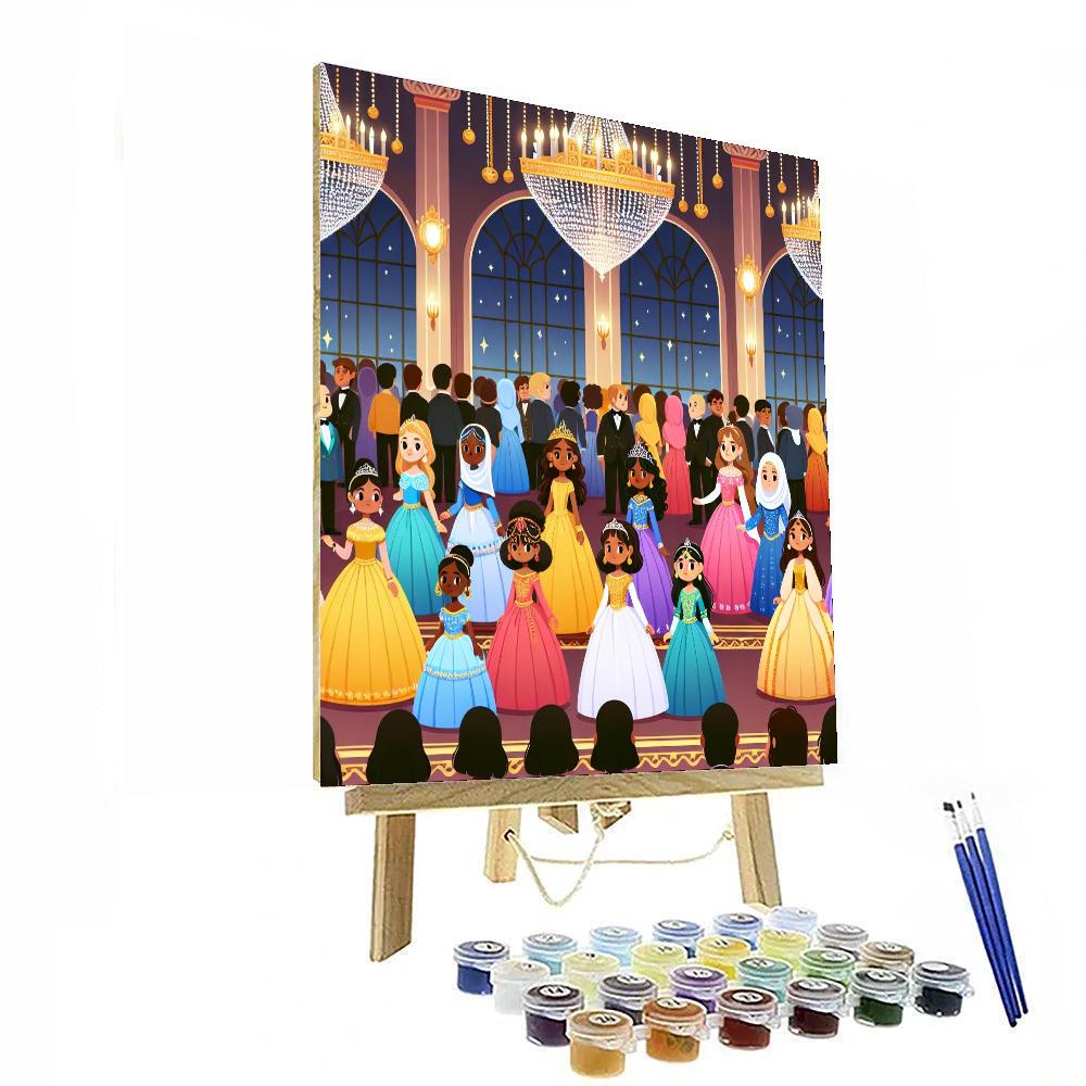Princess Ball Extravaganza Painting By Numbers Kit