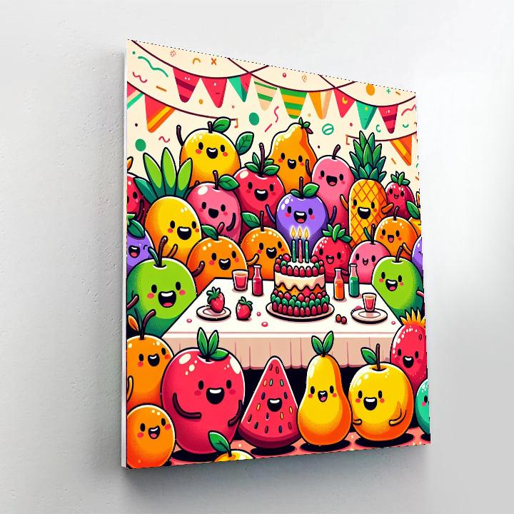 Sweet Fruit Fiesta Painting By Numbers Kit