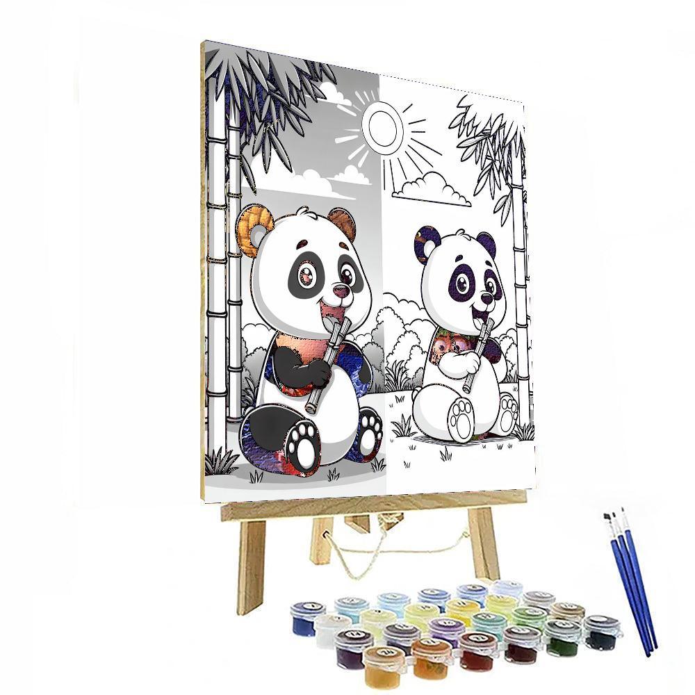 Happy Panda DIY Paint By Numbers