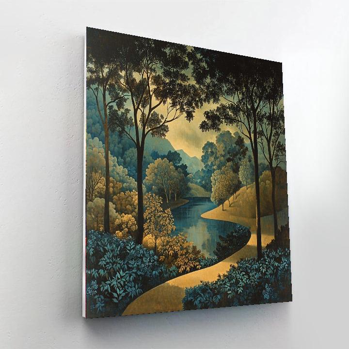 Nandalal Bose Inspired Echoes Of Monsoon Elegance  Paint By Numbers