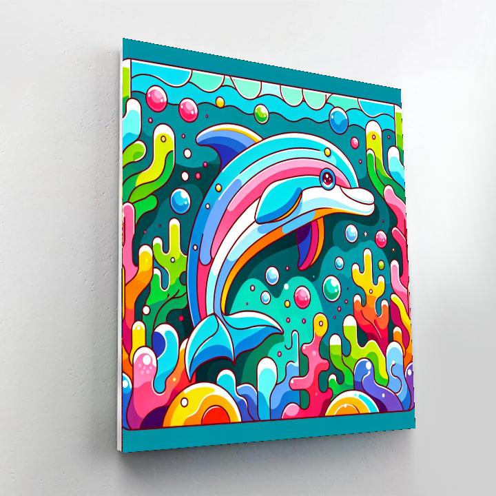 Undersea Kingdom Dolphin Numbered Painting Kits