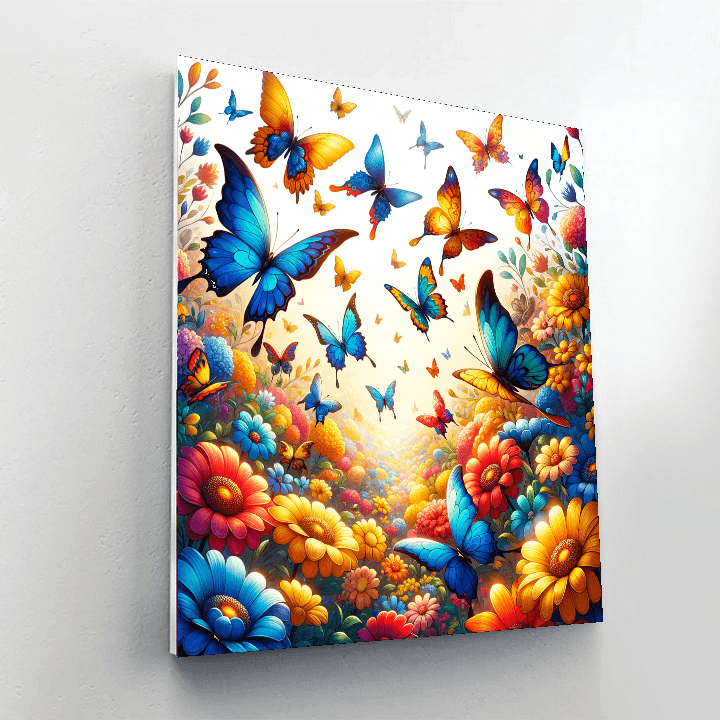 Dancing Butterflies Numbered Painting Kits