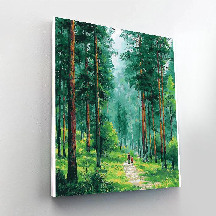 Under The Whispering Pines Painting Number Kit