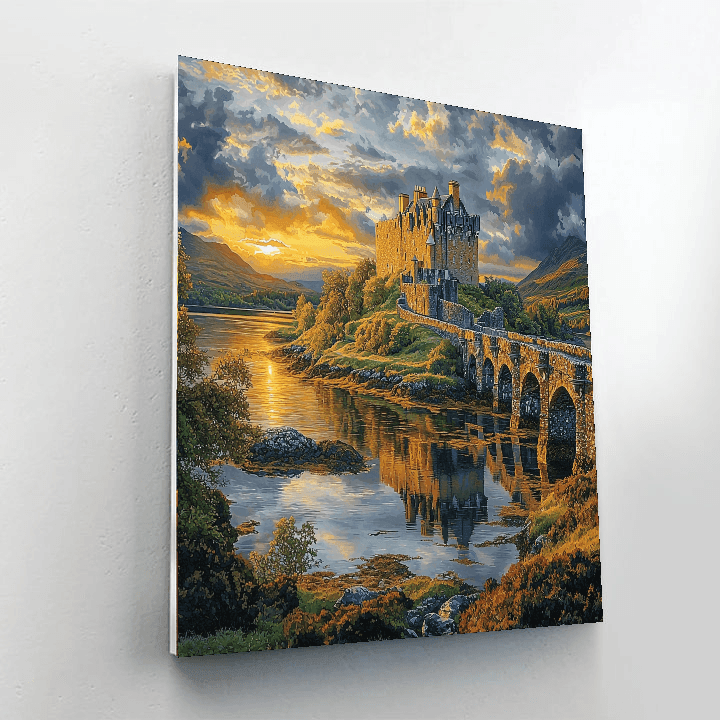Eilean Donan Castle - Scotland Numbered Painting Kits