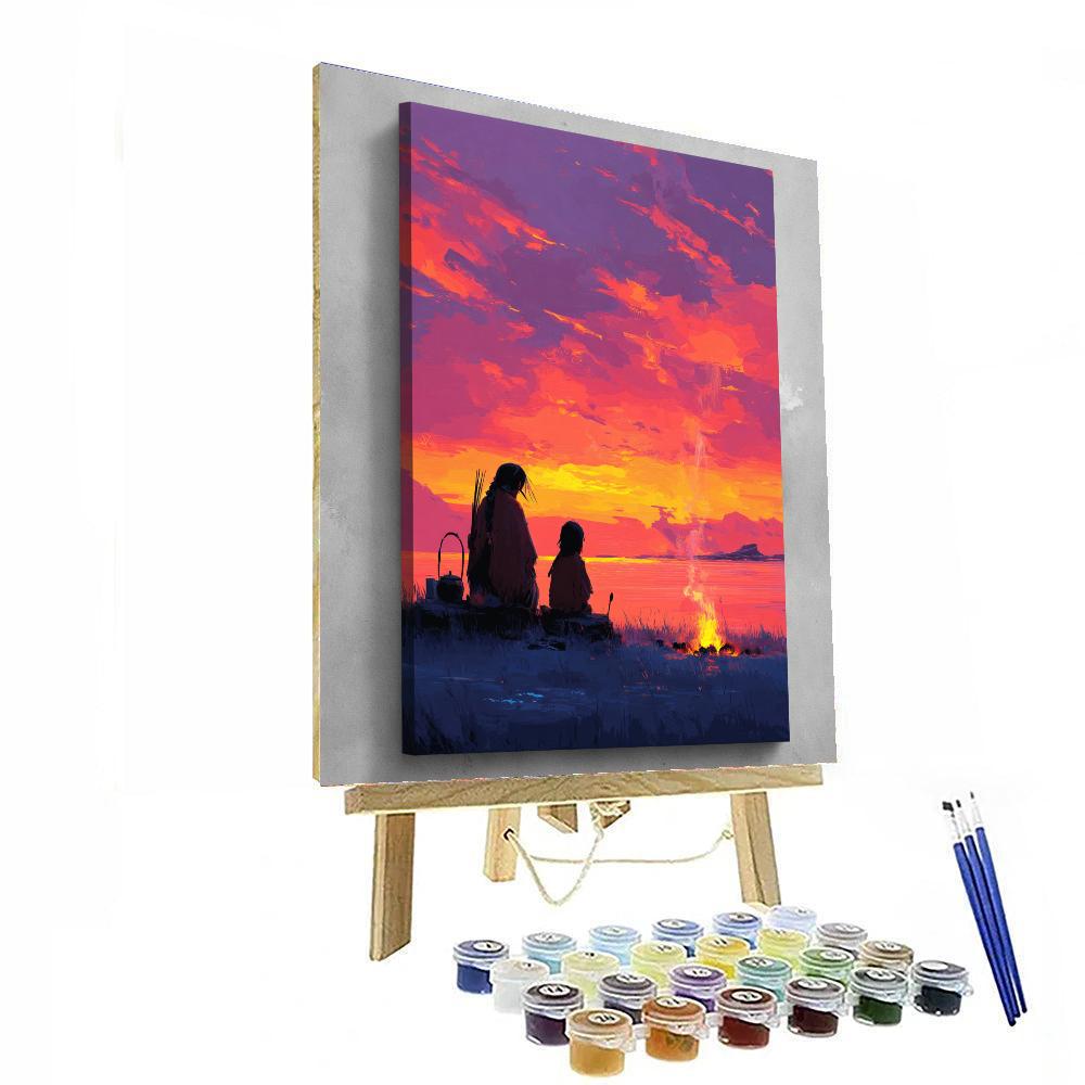 Tender Glows Of Evening Painting Number Kit