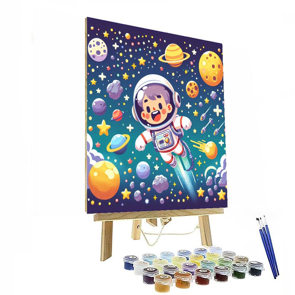 Galaxy Explorers Adventure Number Painting