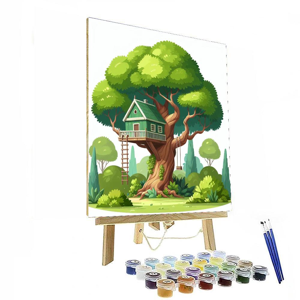 Treehouse Hideaway Paint By Color